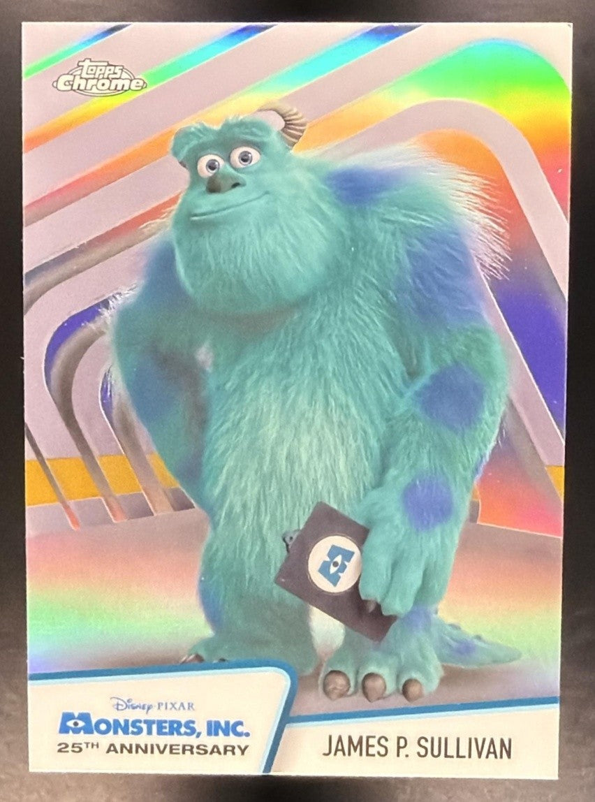 JAMES P. SULLIVAN 2026 TOPPS CHROME DISNEY #MI-1 MONSTERS, INC. 25TH ANNIVERSARY