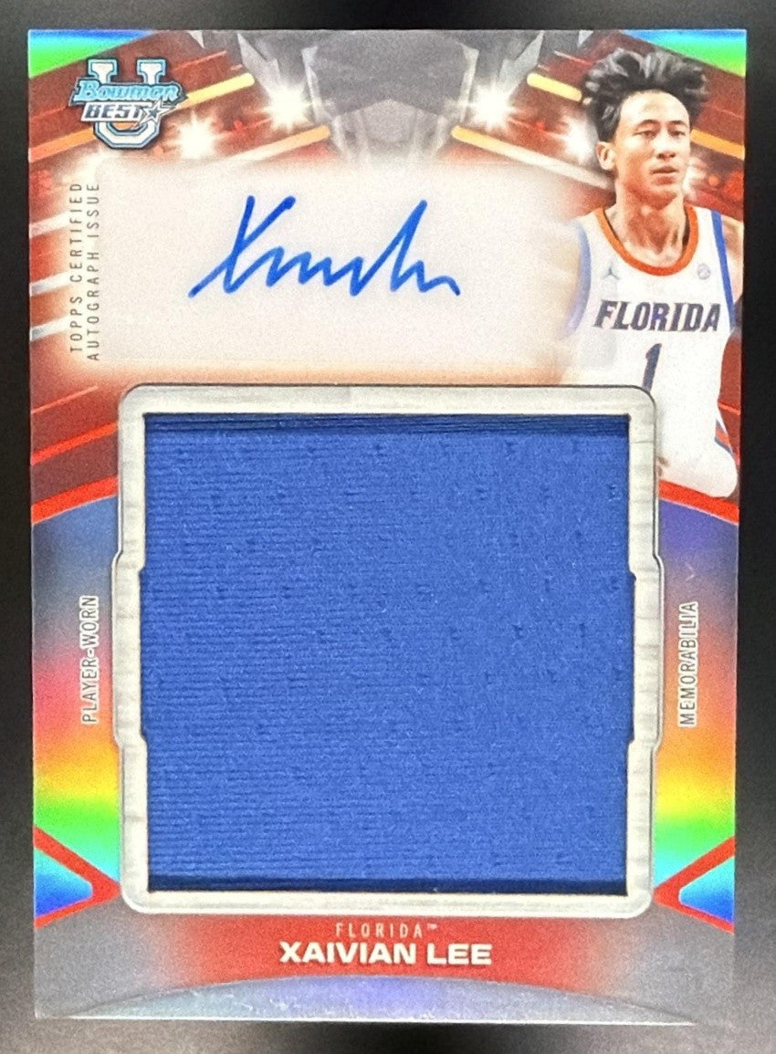 XAIVIAN LEE 2025-26 2025 Bowman Best University Xaivian Lee Prospect AUTO