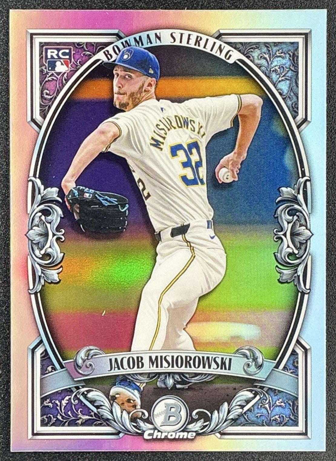 JACOB MISIOROWSKI 2026 BOWMAN #BST-13 STERLING CHROME RC BREWERS
