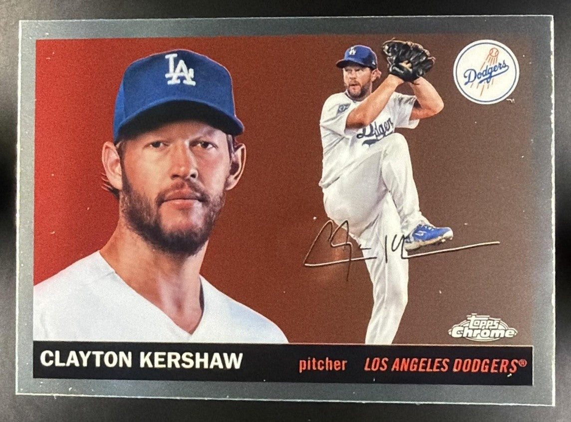 CLAYTON KERSHAW 2025 TOPPS CHROME PLATINUM ANNIVERSARY #27 DODGERS