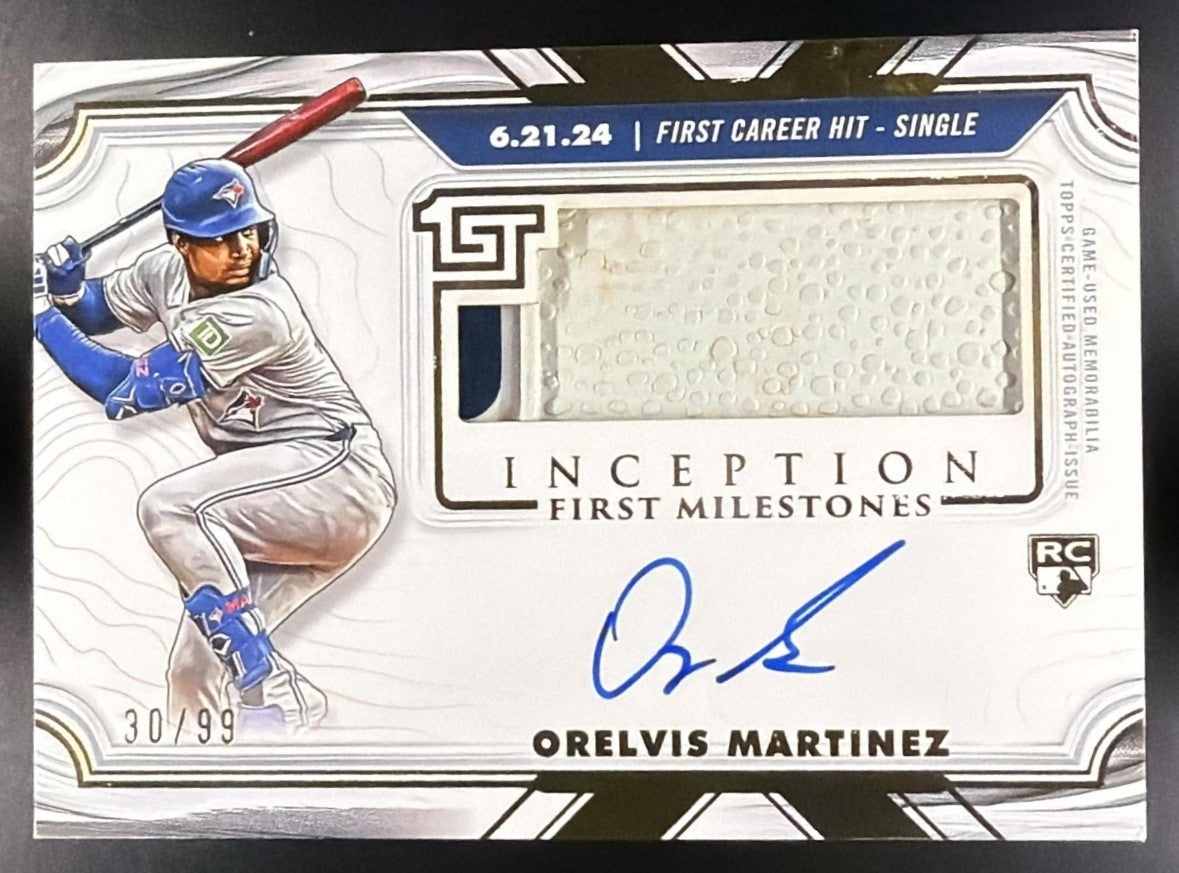 2025 Topps Inception Orelvis Martinez #FMAR-OM MLB First Milestone Auto /99