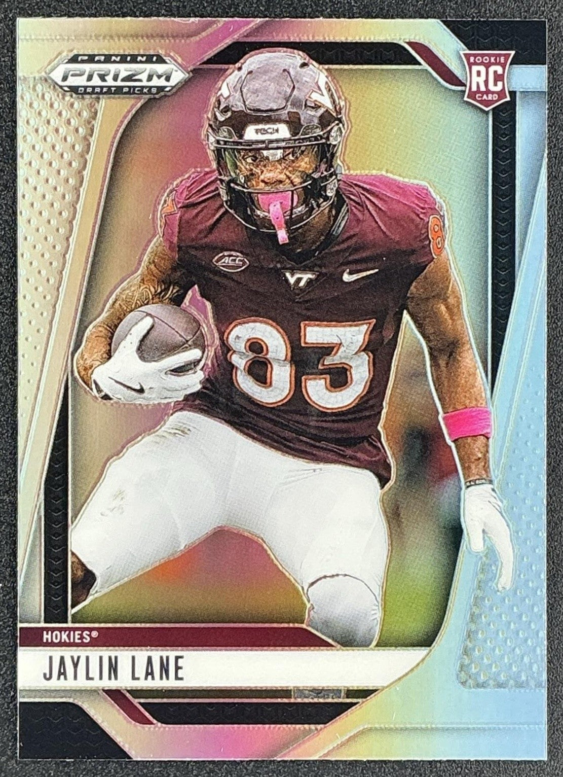 JAYLIN LANE 2025 PANINI PRIZM DRAFT PICKS #147 SILVER RC HOKIES