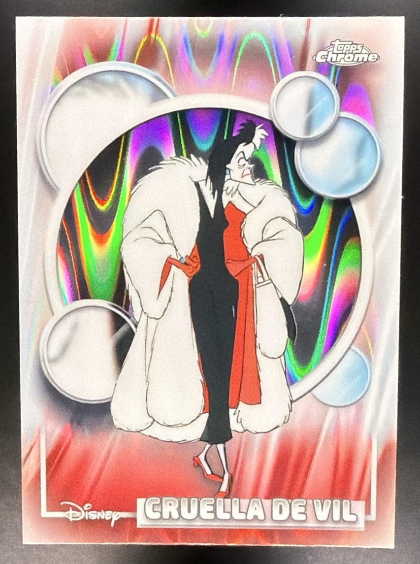 2026 Topps Chrome Disney Cruella de Vil #65 Raywave Refractor