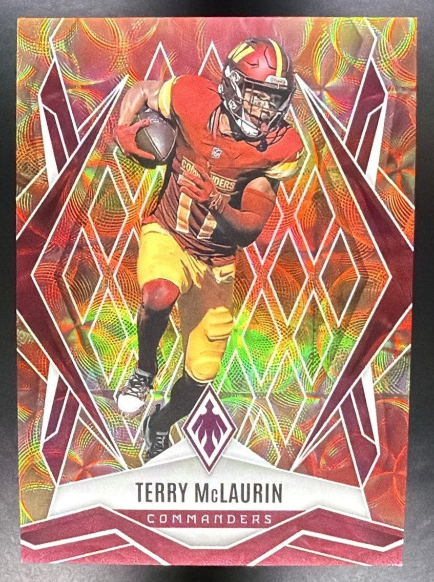 TERRY MCLAURIN 2025 PANINI PHOENIX FACTORY SET #57 FIREBURST /350 COMMANDERS