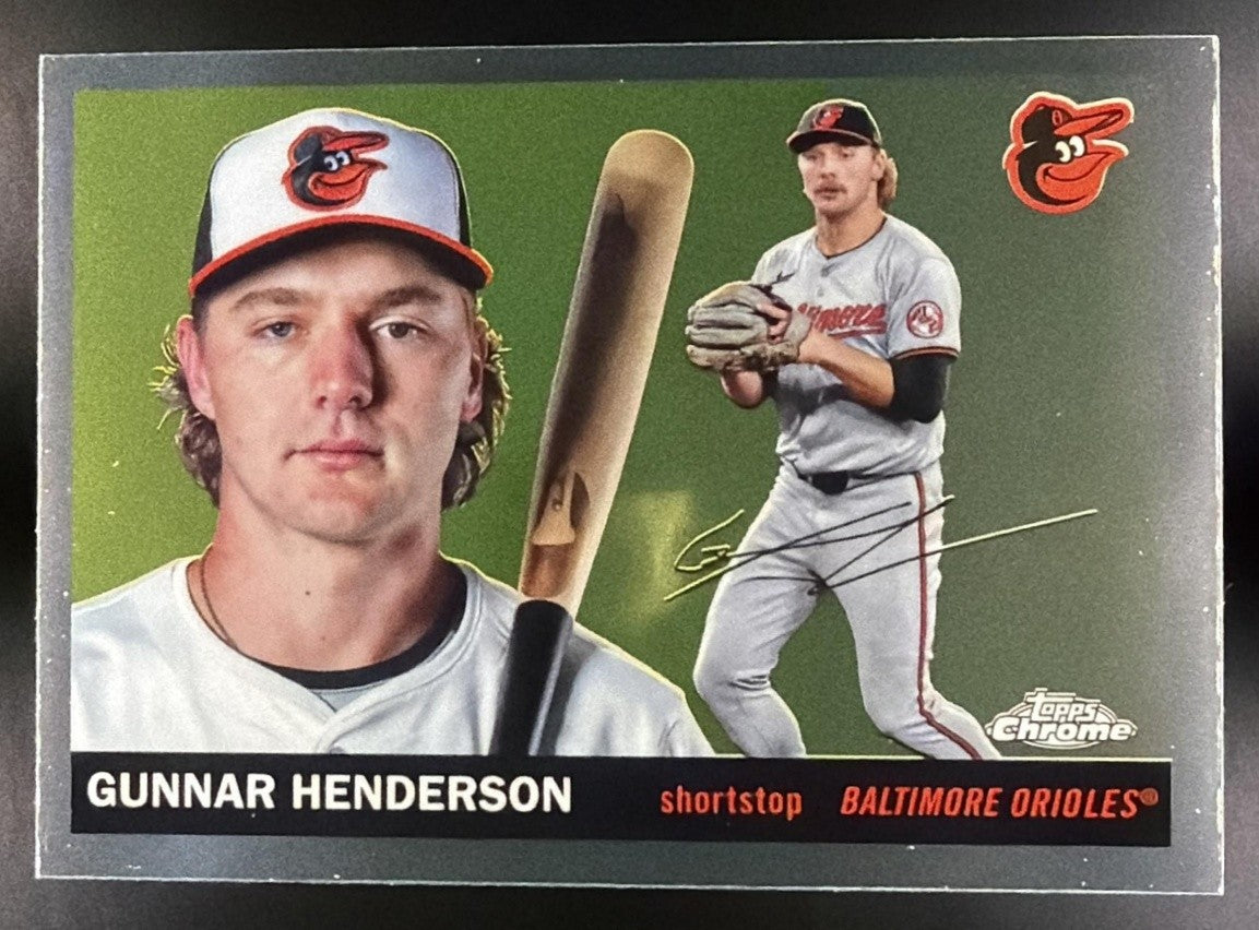 GUNNAR HENDERSON 2025 TOPPS CHROME PLATINUM ANNIVERSARY #96 ORIOLES