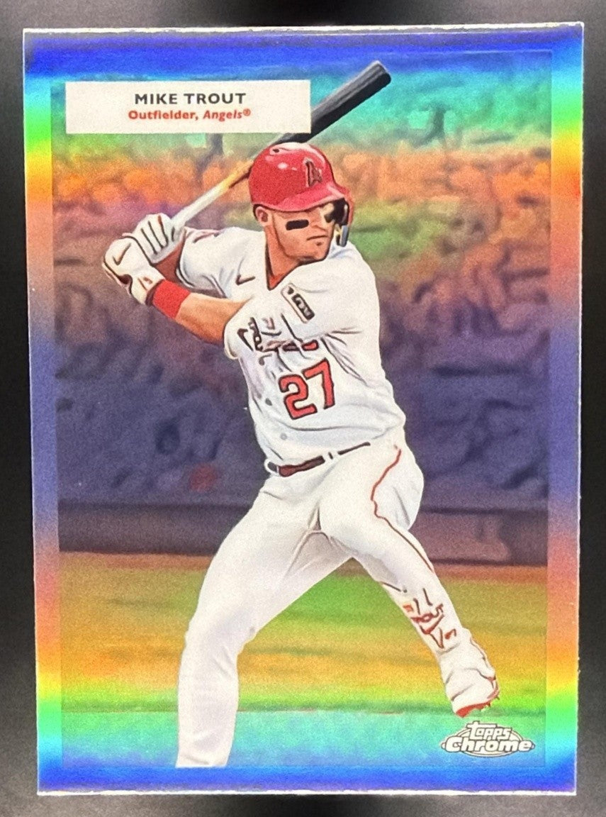 2025 Topps Chrome Platinum Anniversary Mike Trout / Nolan Ryan Double Header