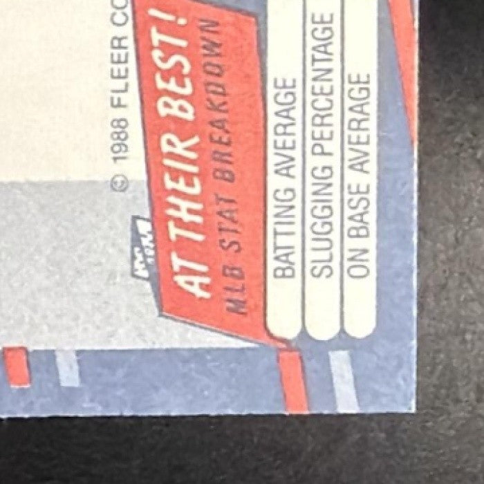 MARK MCGWIRE 1988 FLEER #286 ATHLETICS