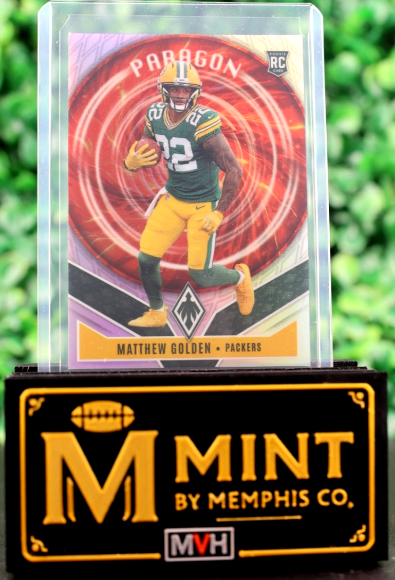 MATTHEW GOLDEN 2025 PANINI PHOENIX ROOKIE RC PARAGON SILVER PACKERS