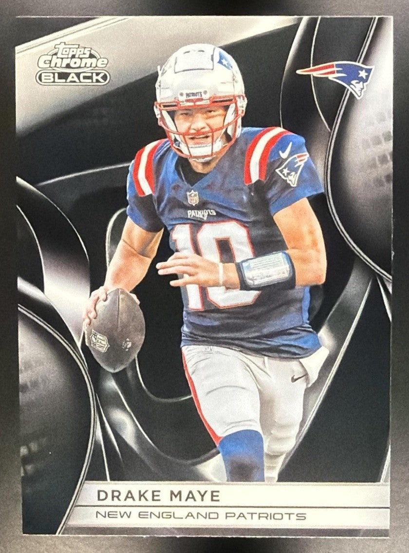 DRAKE MAYE 2025 TOPPS CHROME BLACK #69 PATRIOTS