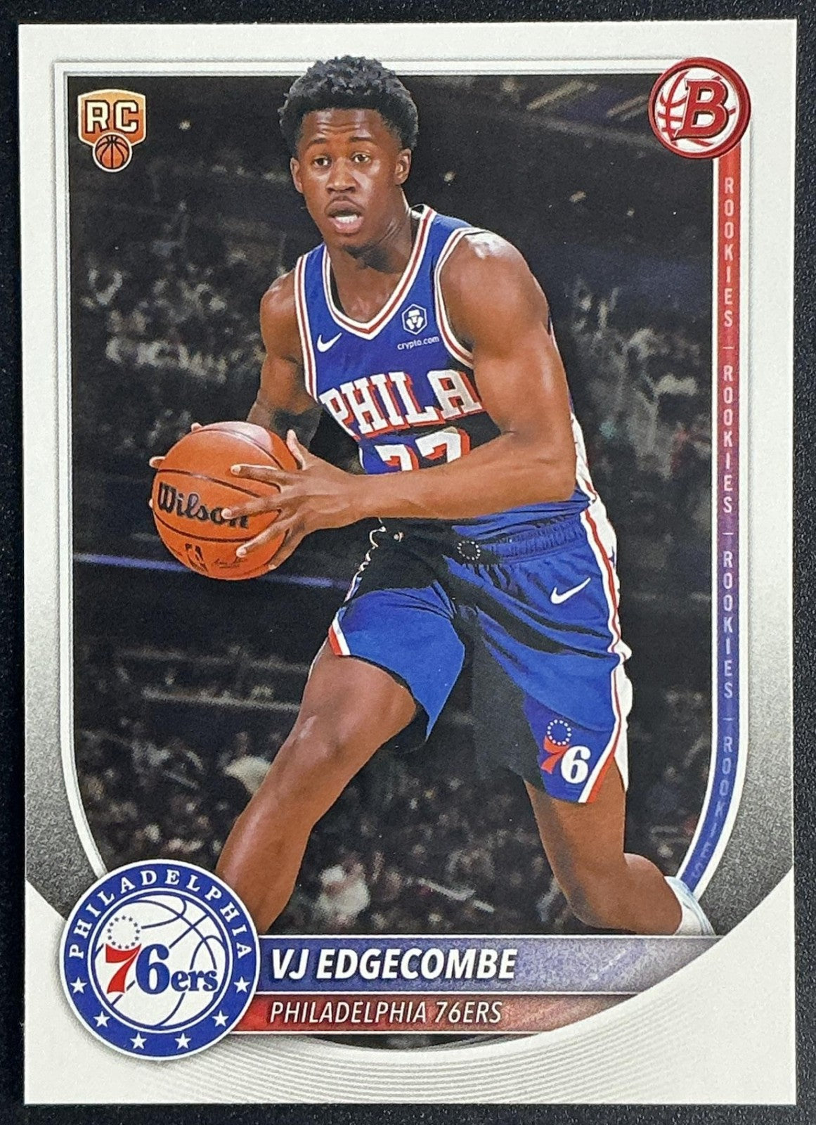VJ EDGECOMBE 2025-26 BOWMAN #3 RC 76ERS