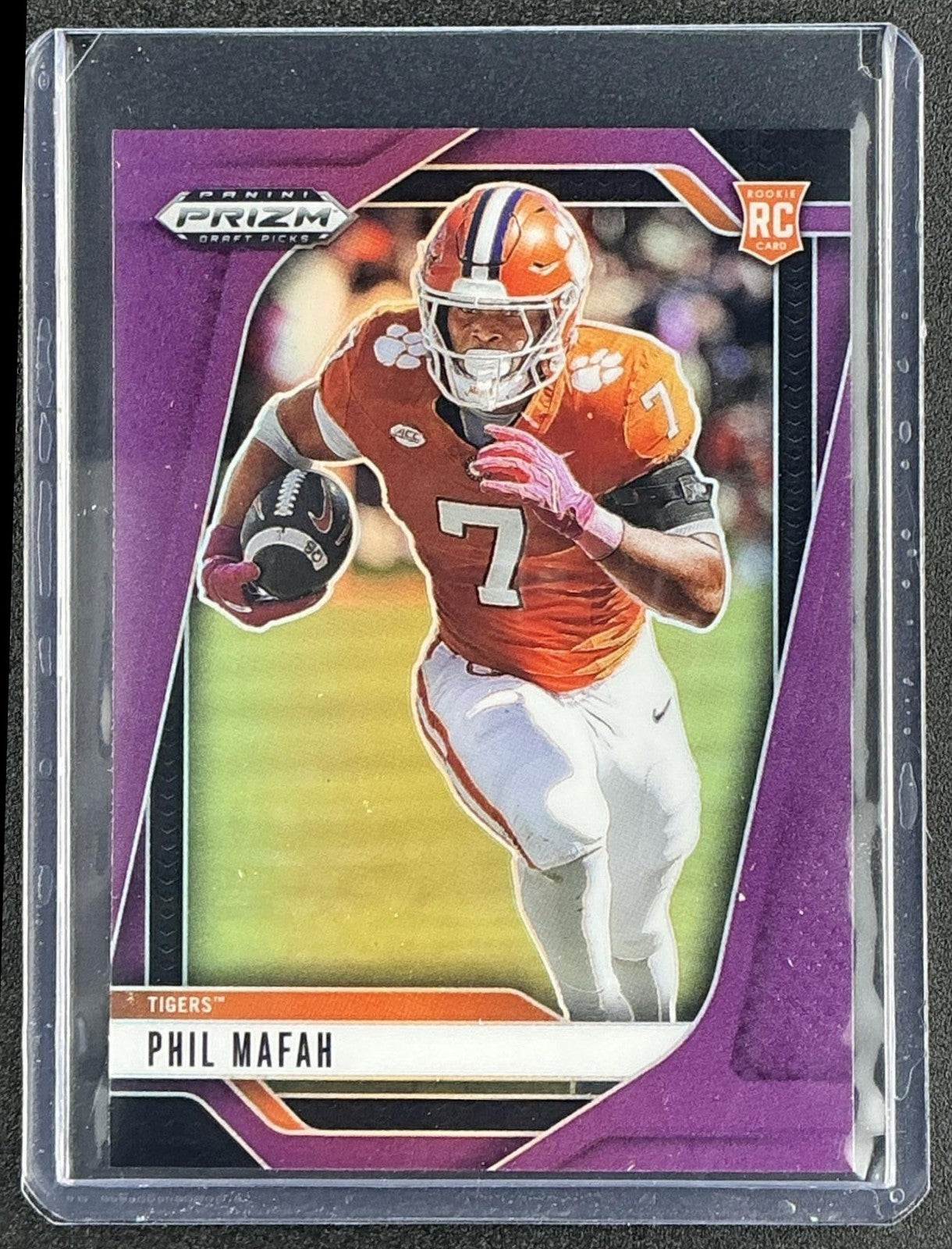 PHIL MAFAH 2025 PANINI PRIZM DRAFT PICKS #17 PURPLE 47/99 RC TIGERS