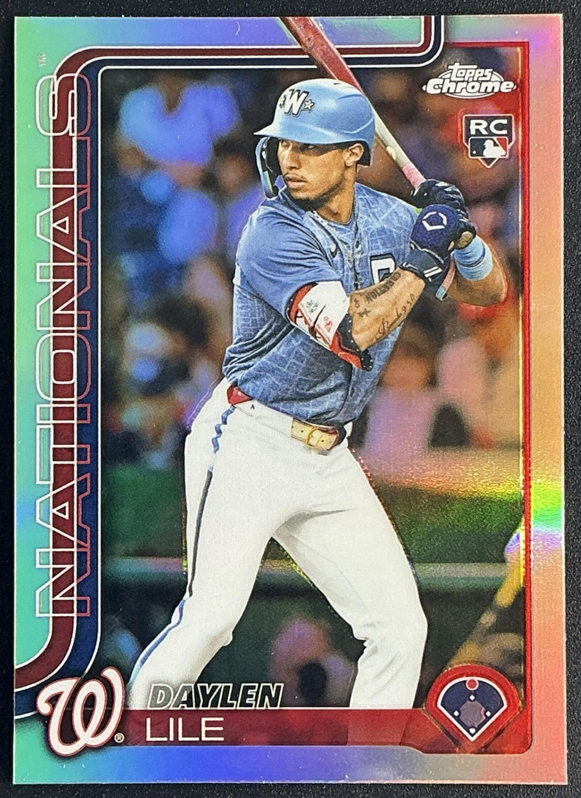 DAYLEN LILE 2025 TOPPS CHROME UPDATE #USC146 REFRACTOR RC NATIONALS