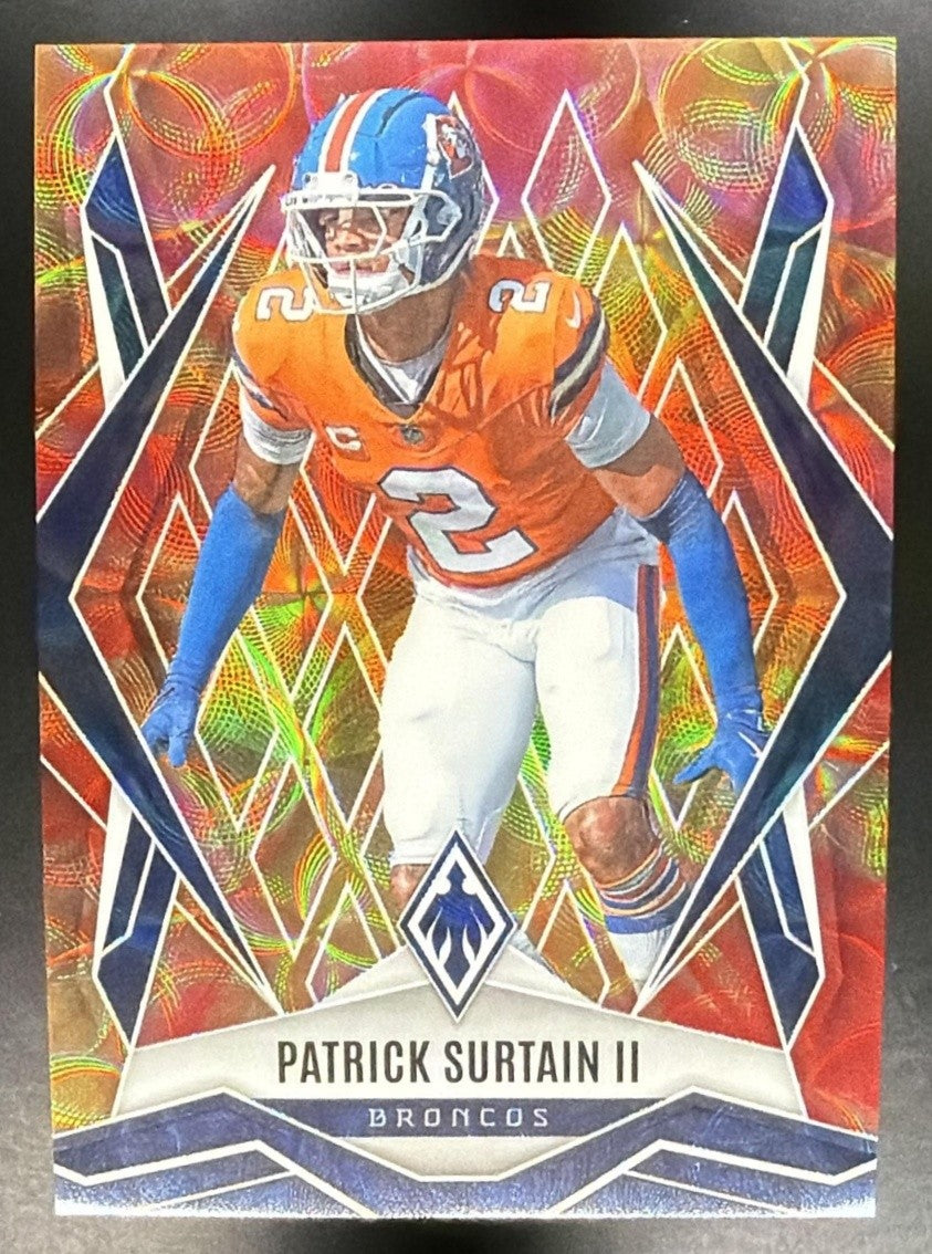 PATRICK SURTAIN II 2025 PANINI PHOENIX FACTORY SET #98 FIREBURST /350 BRONCOS