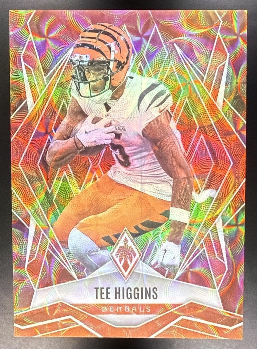 TEE HIGGINS 2025 PANINI PHOENIX #132 FIRE BURST PRIZM 295/350 BENGALS
