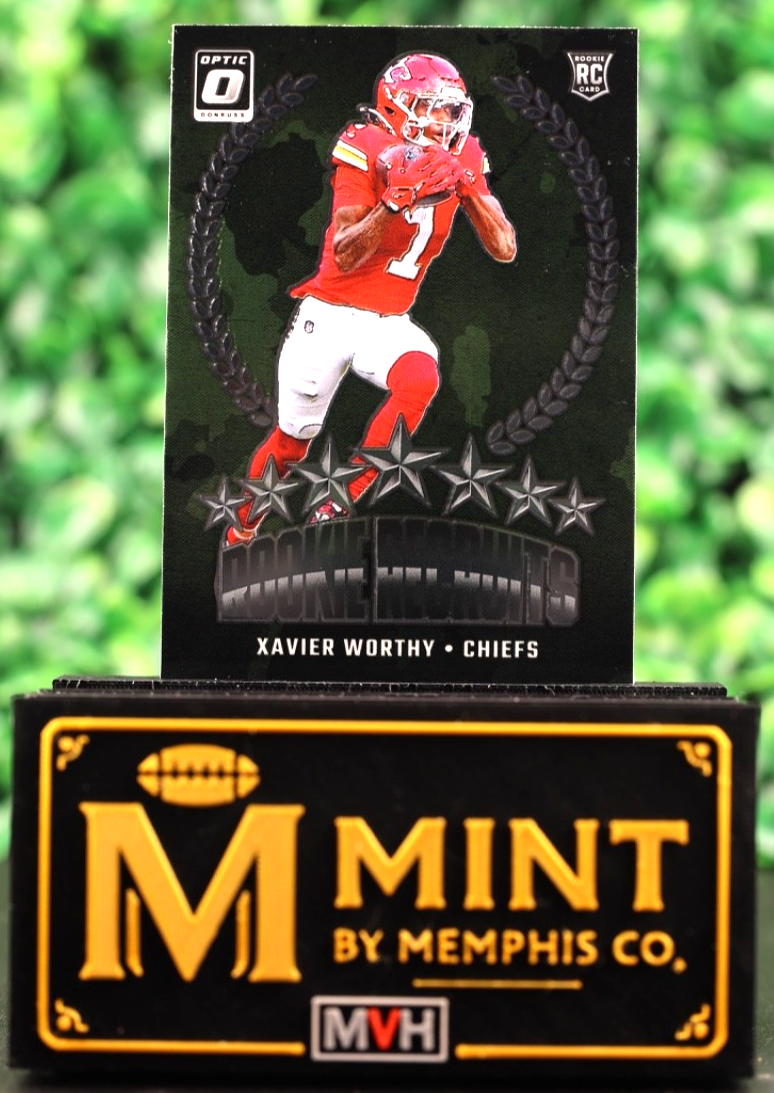 XAVIER WORTHY 2024 DONRUSS OPTIC ROOKIE RECRUITS RC #8 CHIEFS