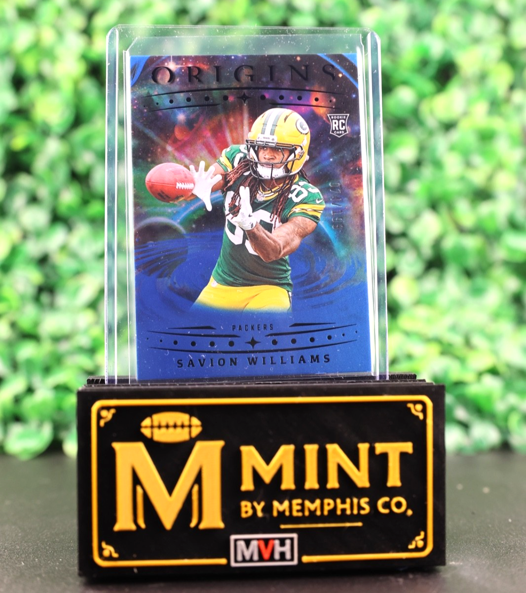 SAVION WILLIAMS 2025 PANINI ORIGINS #129 HOLO BLUE /199 RC PACKERS