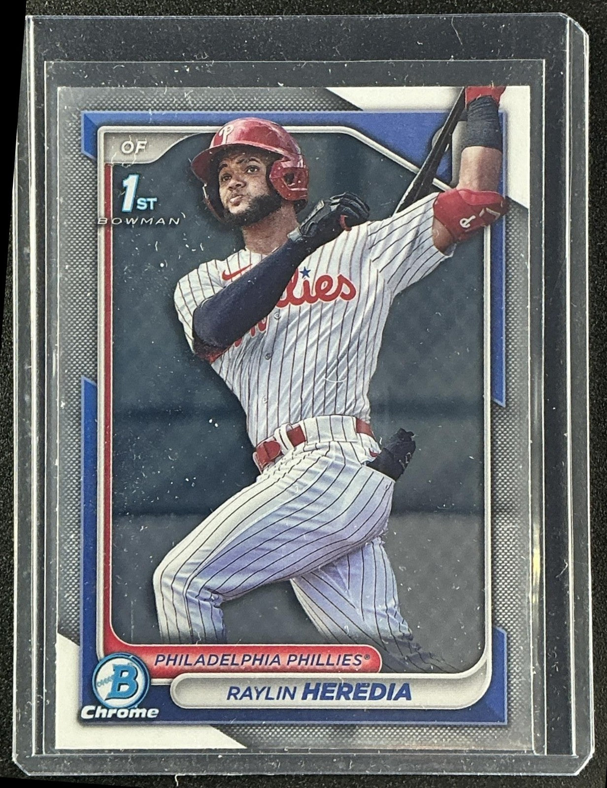 RAYLIN HEREDIA 2024 BOWMAN #BCP-146 CHROME 1ST PROSPECT PHILLIES