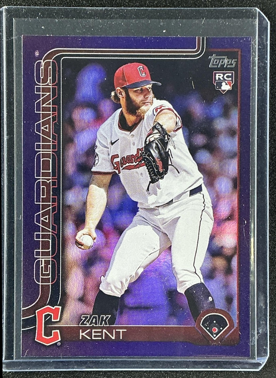 ZAK KENT 2025 TOPPS UPDATE #US238 PURPLE RAINBOW FOIL 221/250 RC GUARDIANS