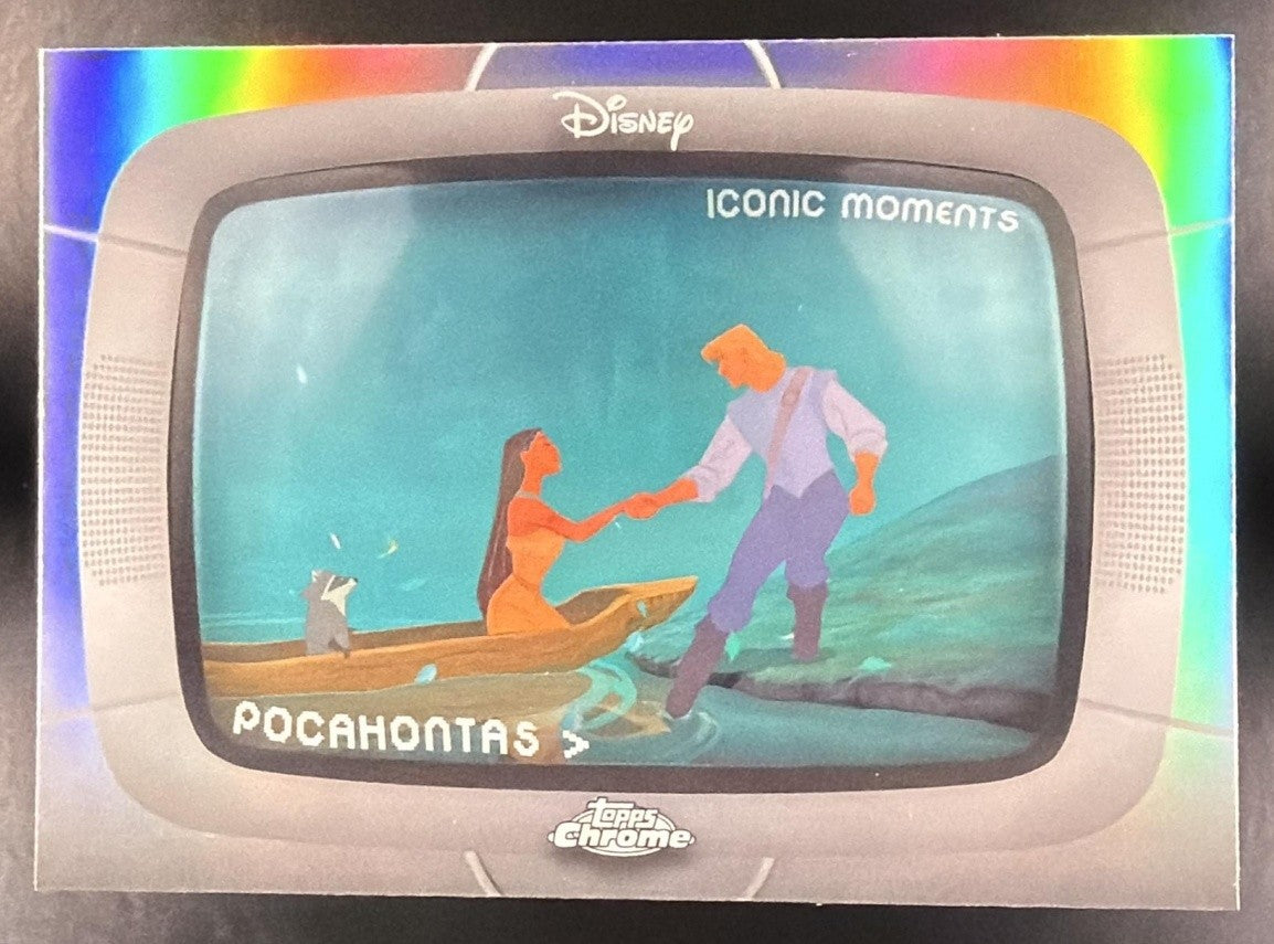 POCAHONTAS MEETS JOHN SMITH 2026 TOPPS CHROME DISNEY #IM-11 ICONIC MOMENTS