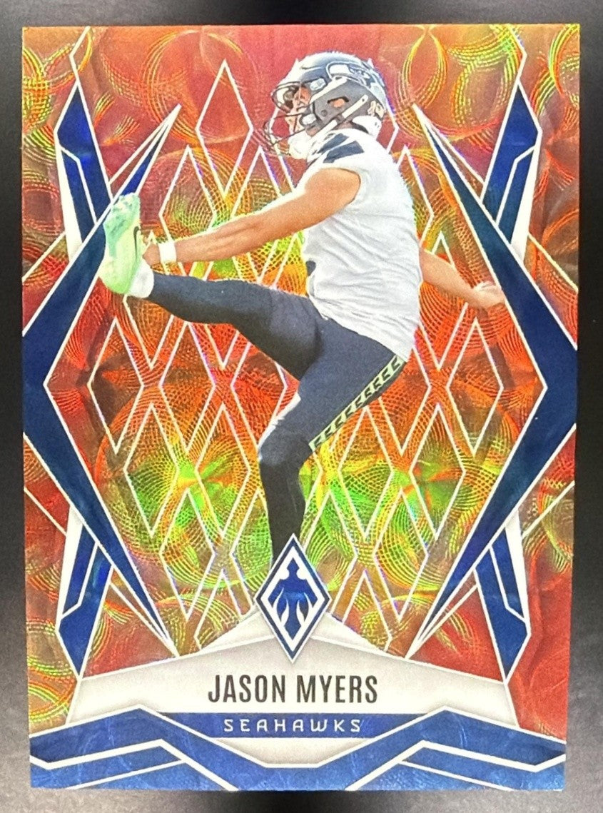 JASON MYERS 2025 PANINI PHOENIX FACTORY SET #31 FIREBURST /350 SEAHAWKS