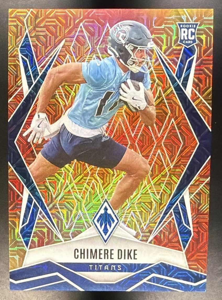 CHIMERE DIKE 2025 PANINI PHOENIX #240 FIRE BURST PRIZM 169/350 RC TITANS