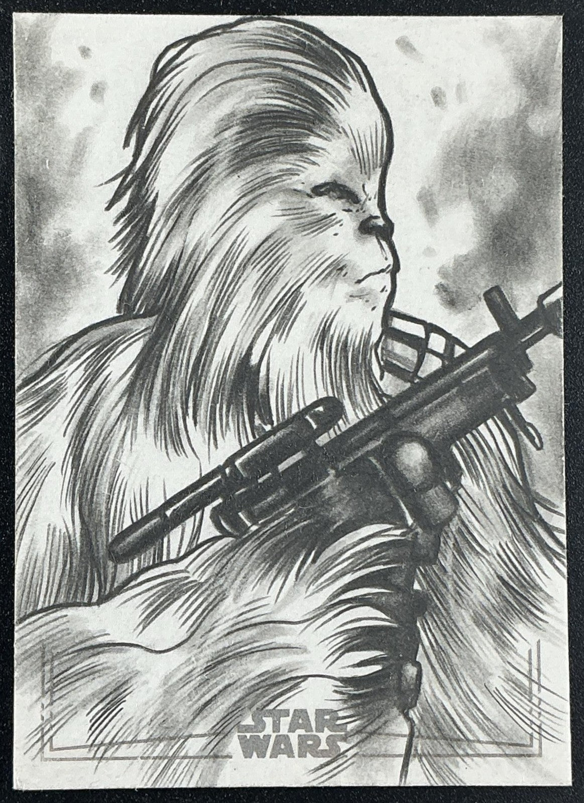 2025 TOPPS STAR WARS GALAXY CHEWBACCA AUTO SKETCH 1/1
