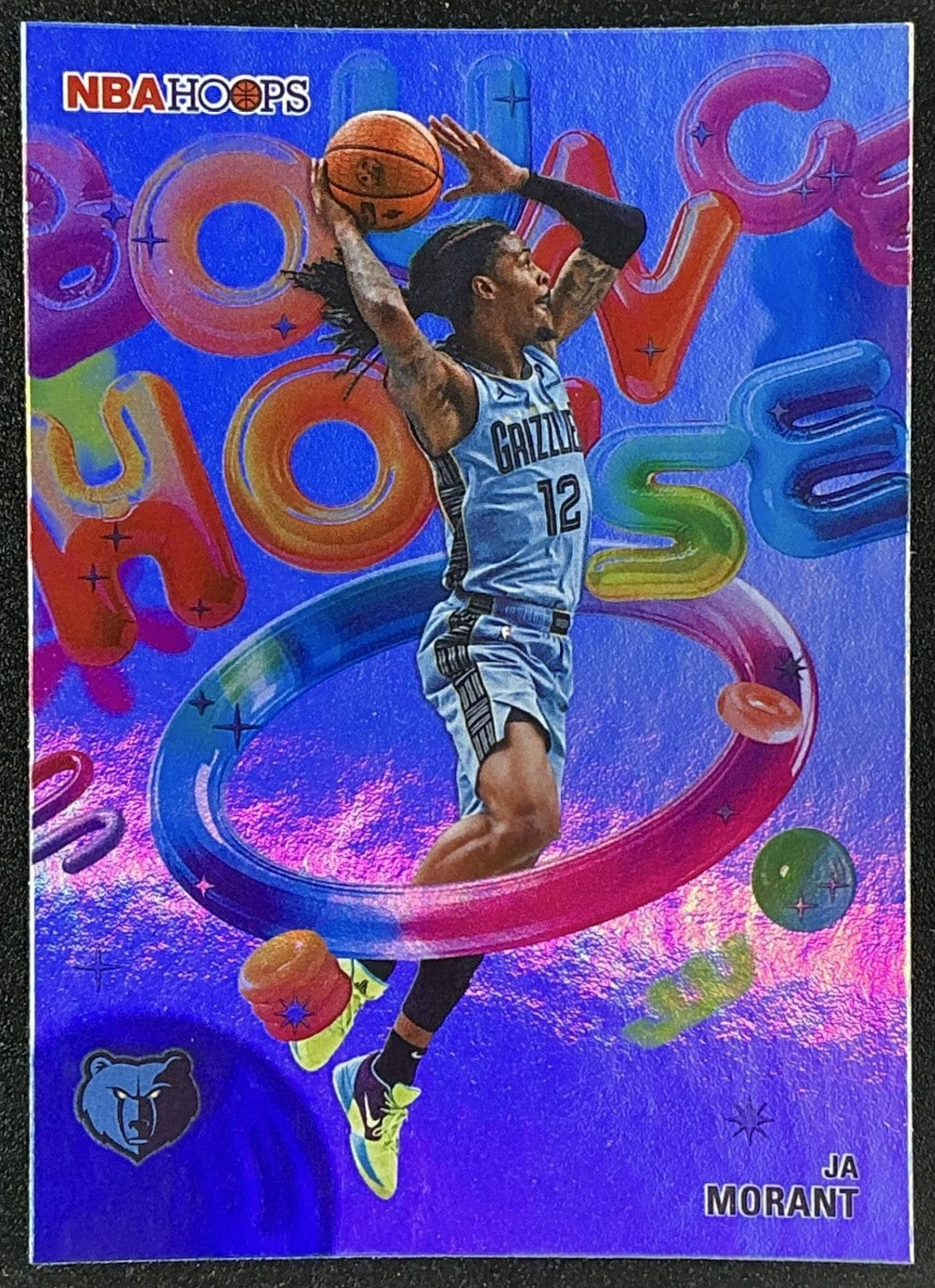 JA MORANT 2025-26 TOPPS HOOPS #BH-4 BOUNCE HOUSE RAINBOW FOIL GRIZZLIES