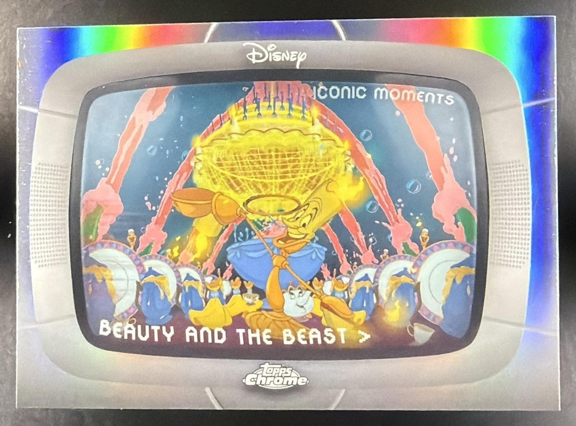 BE OUR GUEST 2026 TOPPS CHROME DISNEY #IM-1 ICONIC MOMENTS BEAUTY AND THE BEAST