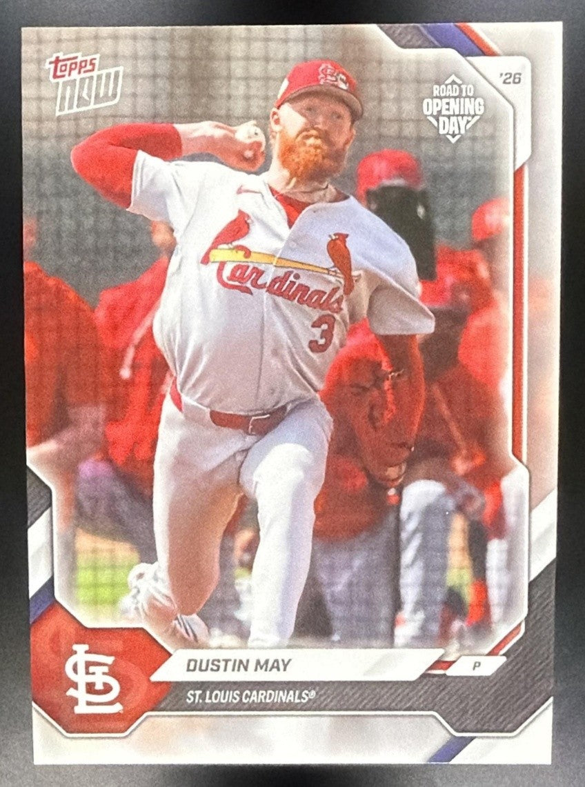 DUSTIN MAY 2026 TOPPS NOW ROAD TO OPENING DAY #OD-245 CARDINALS