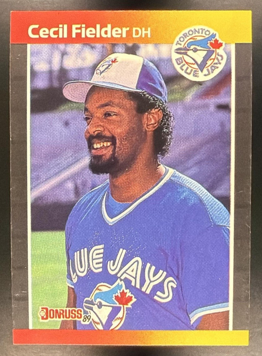 CECIL FIELDER 1989 DONRUSS #442 BLUE JAYS