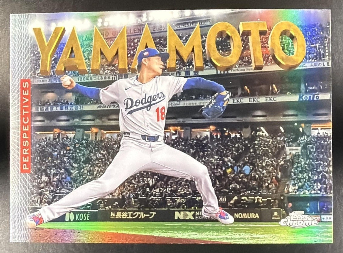 YOSHINOBU YAMAMOTO 2026 TOPPS CHROME #P-4 PERSPECTIVES DODGERS