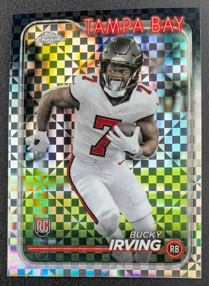 BUCKY IRVING 2024 TOPPS CHROME #226 X-FRACTOR RC BUCCANEERS