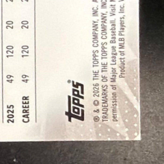COLBY THOMAS 2026 TOPPS FINEST #75 RC ATHLETICS