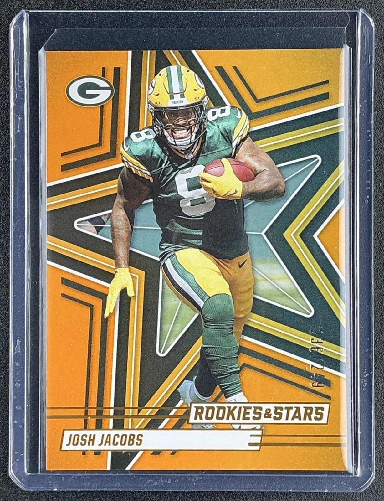 JOSH JACOBS 2025 PANINI ROOKIES & STARS #72 ORANGE /249 PACKERS