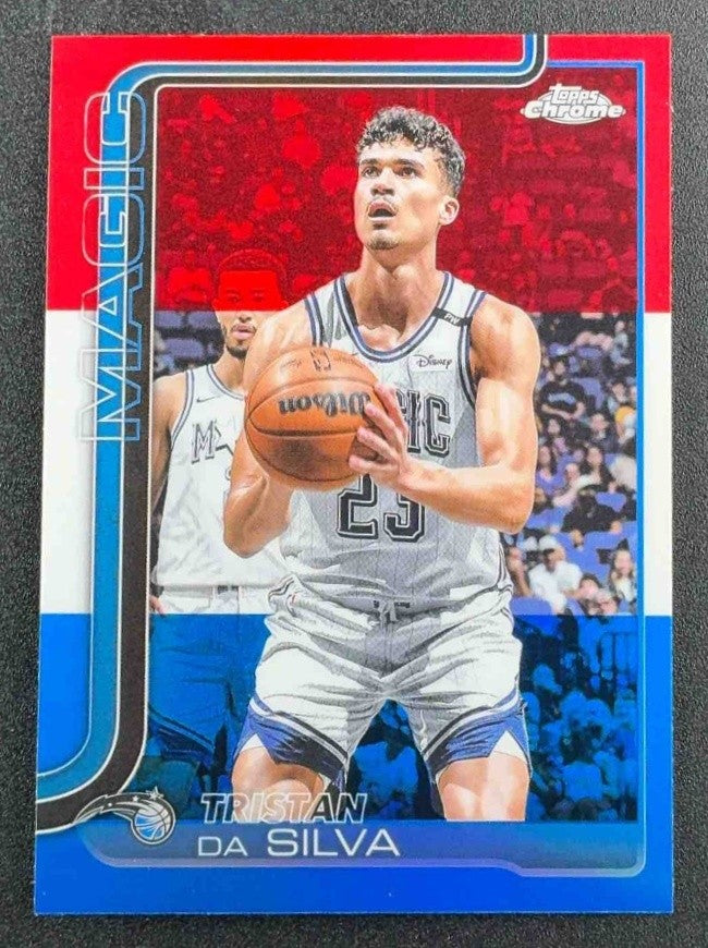 TRISTAN DA SILVA 2025-26 TOPPS CHROME #173 RED, WHITE & BLUE REFRACTOR MAGIC