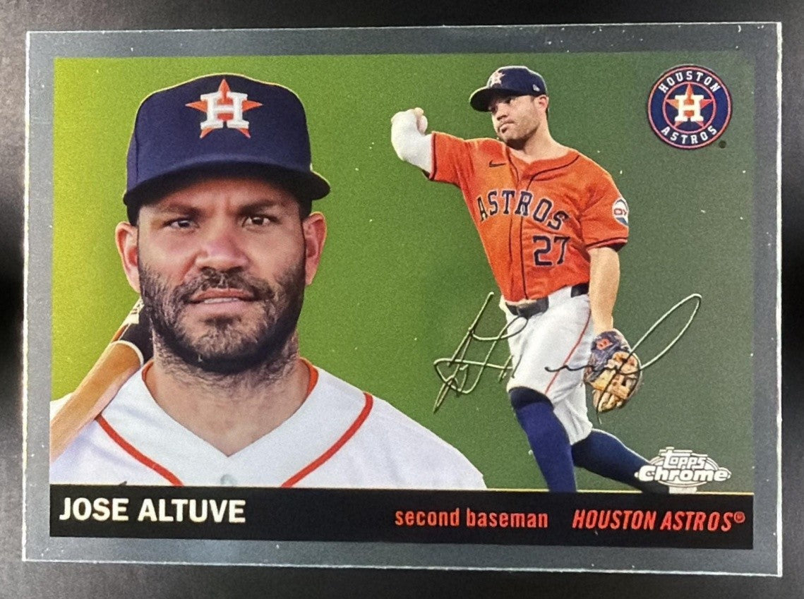 JOSE ALTUVE 2025 TOPPS CHROME PLATINUM ANNIVERSARY #13 ASTROS