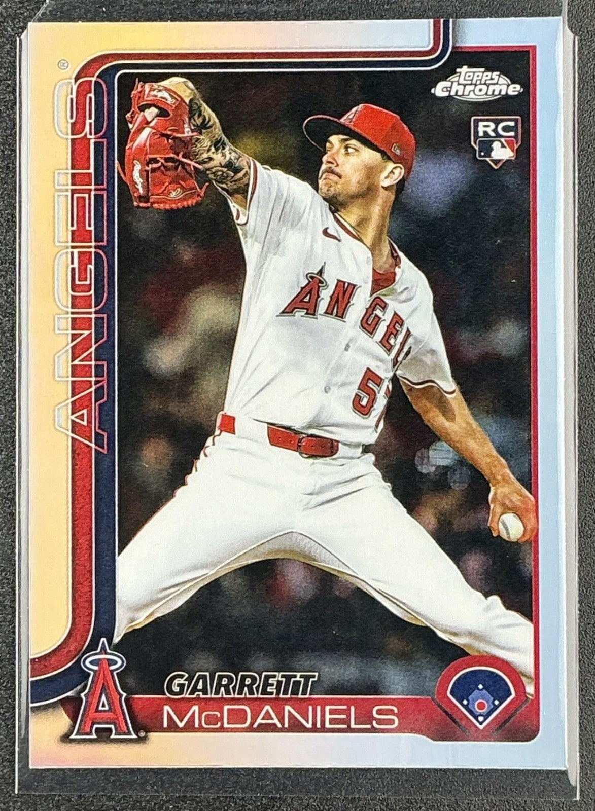 GARRETT MCDANIELS 2025 TOPPS CHROME UPDATE #USC20 REFRACTOR RC ANGELS