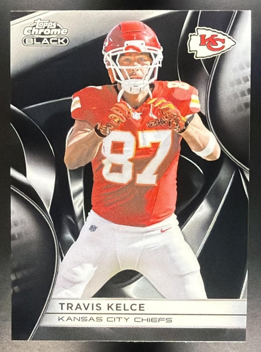 TRAVIS KELCE 2025 TOPPS CHROME BLACK #52 CHIEFS