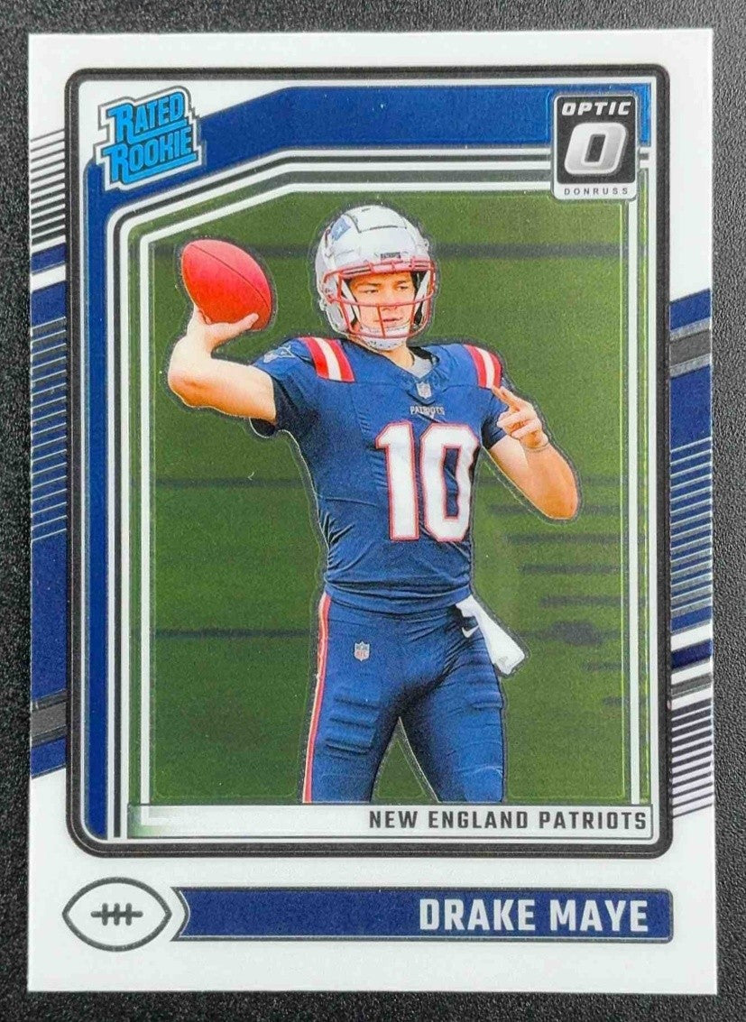DRAKE MAYE 2024 PANINI DONRUSS OPTIC #229 RATED ROOKIE PATRIOTS