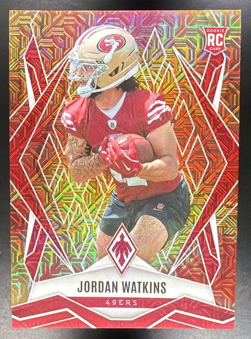 2025 Panini Phoenix Factory Set Jordan Watkins #206 Rookies Fireburst /350 RC