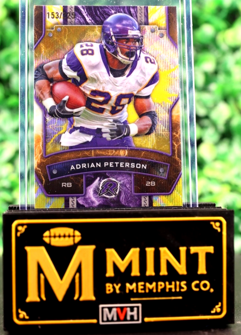 ADRIAN PETERSON 2024 TOPPS RESURGENCE YELLOW SURGE /225 VIKINGS