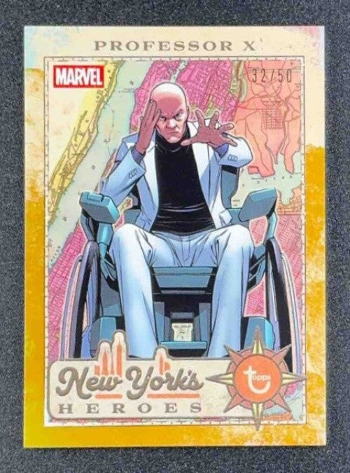 2026 Topps Brooklyn Marvel Captain America Professor X #NYF-23 Gold /50 SSP