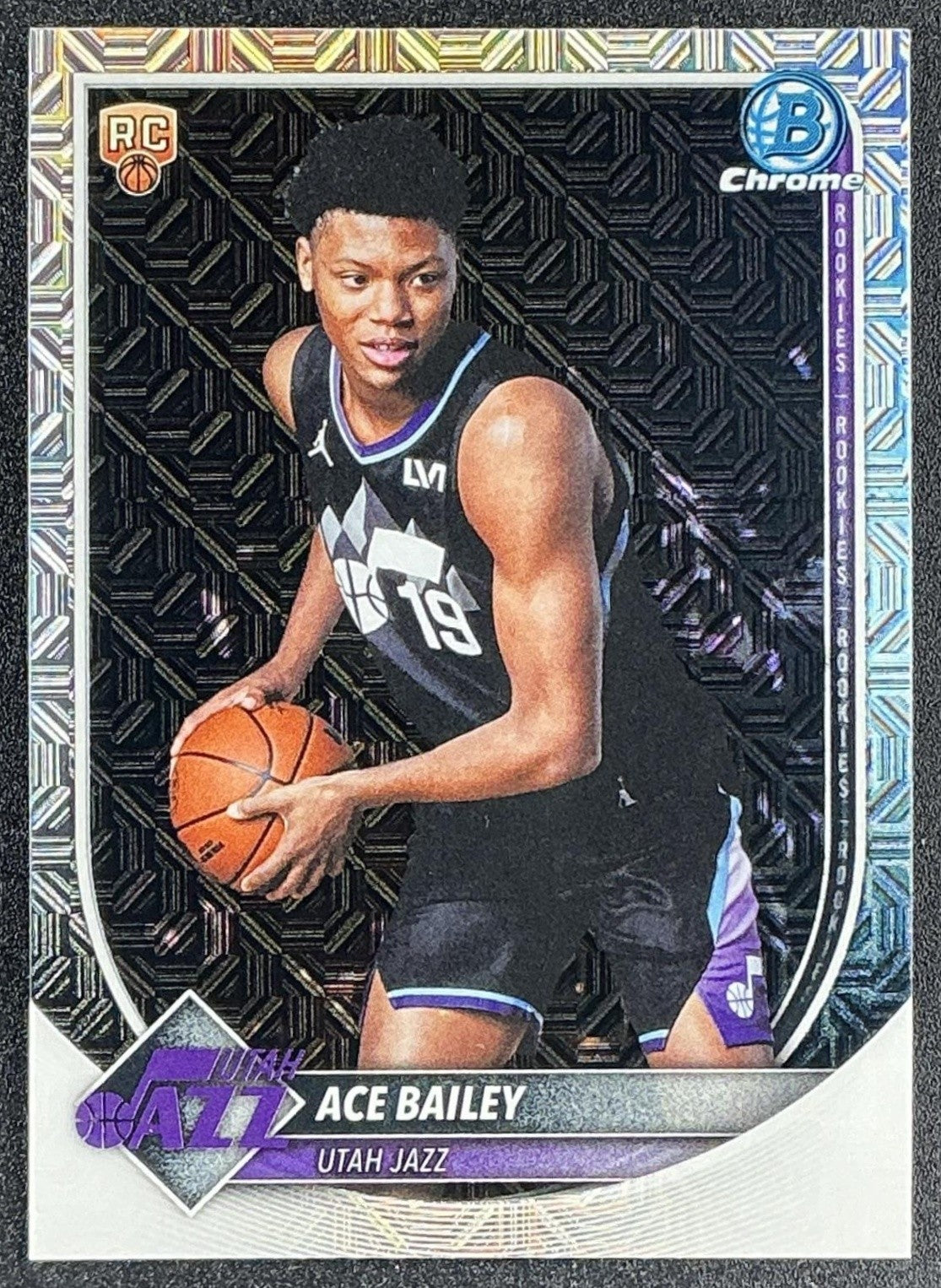ACE BAILEY 2025-26 BOWMAN #BCV-5 CHROME MOJO REFRACTOR RC JAZZ
