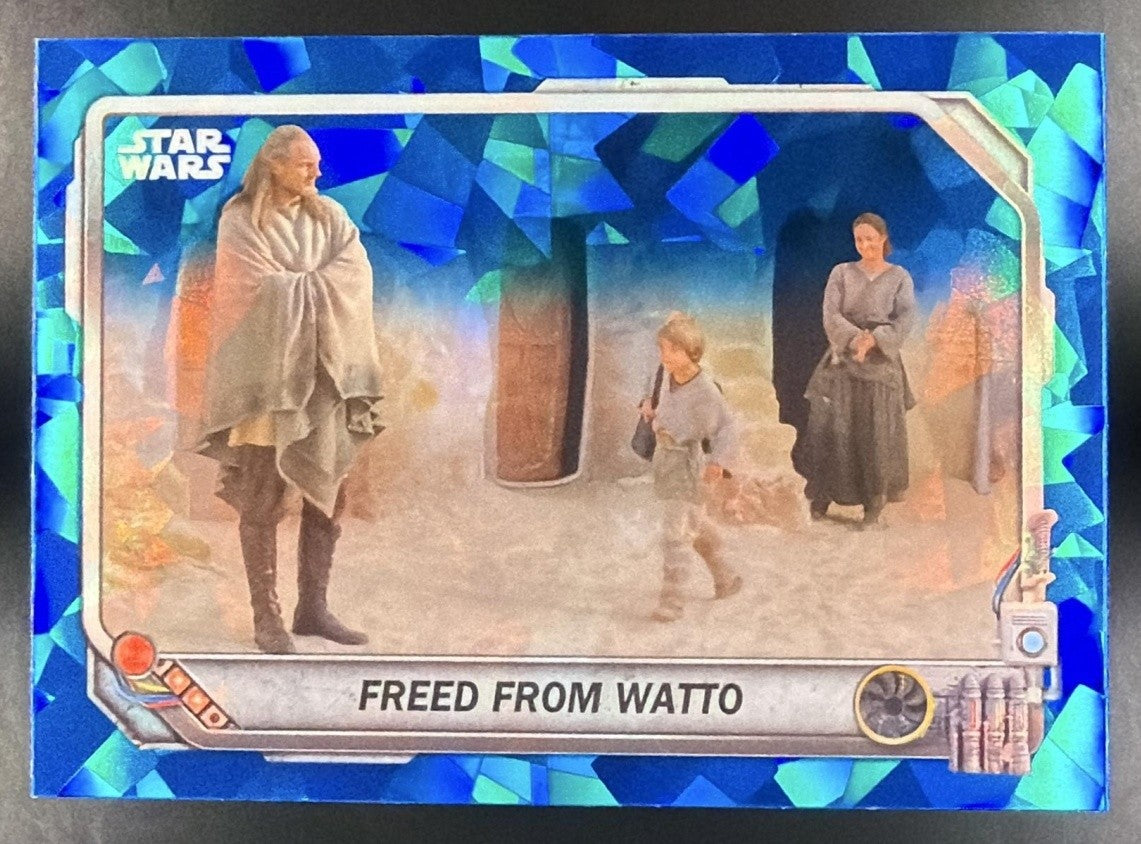2024 Topps Chrome Sapphire Star Wars: The Phantom Menace Freed from Watto