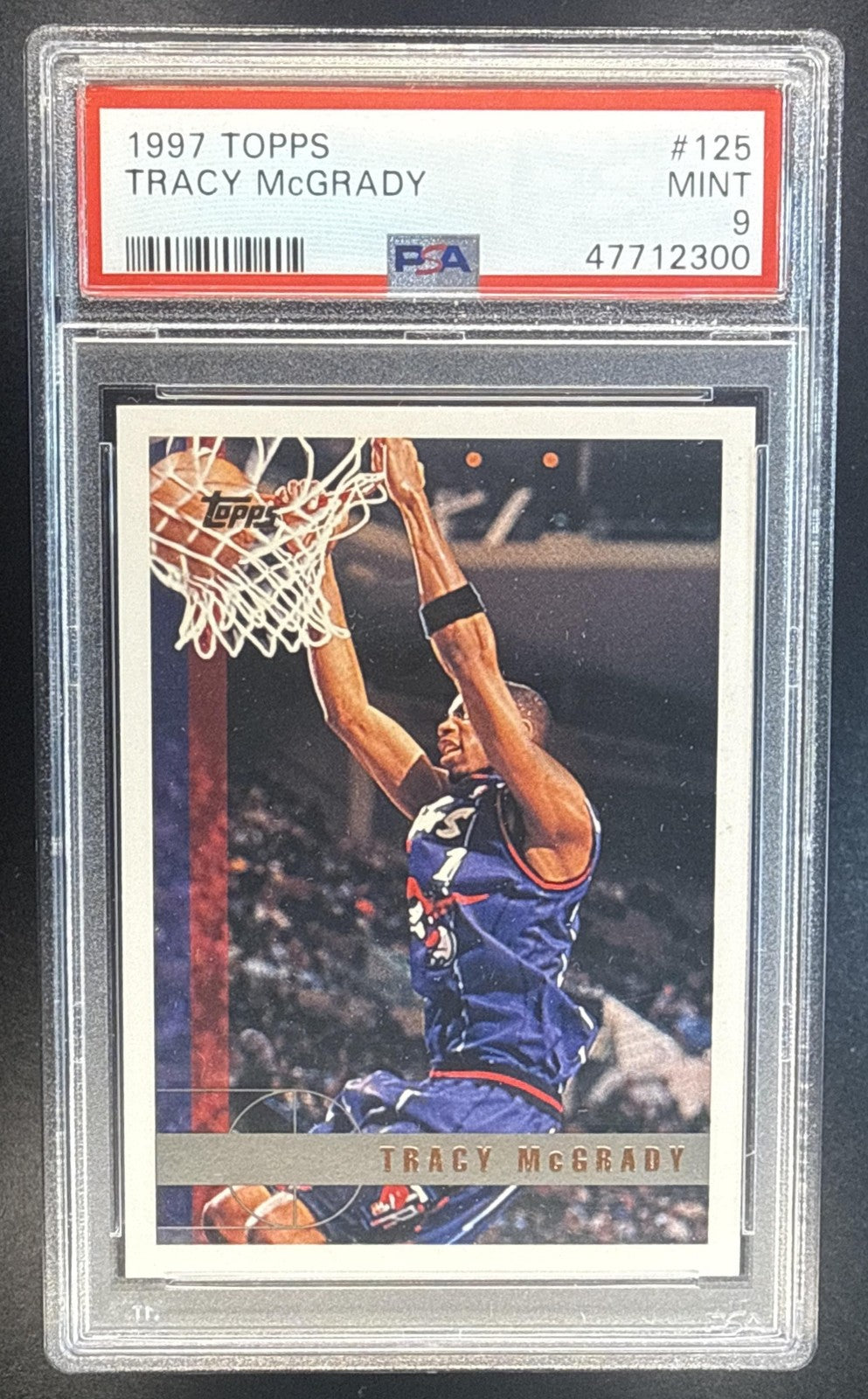 TRACY MCGRADY 1997-98 TOPPS #125 RC RAPTORS PSA 9