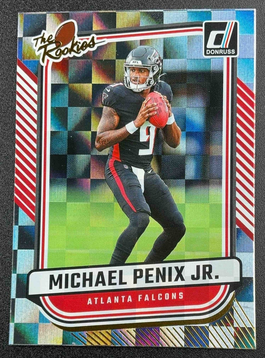 MICHAEL PENIX JR. 2024 PANINI DONRUSS #TR-2 THE ROOKIES RC FALCONS