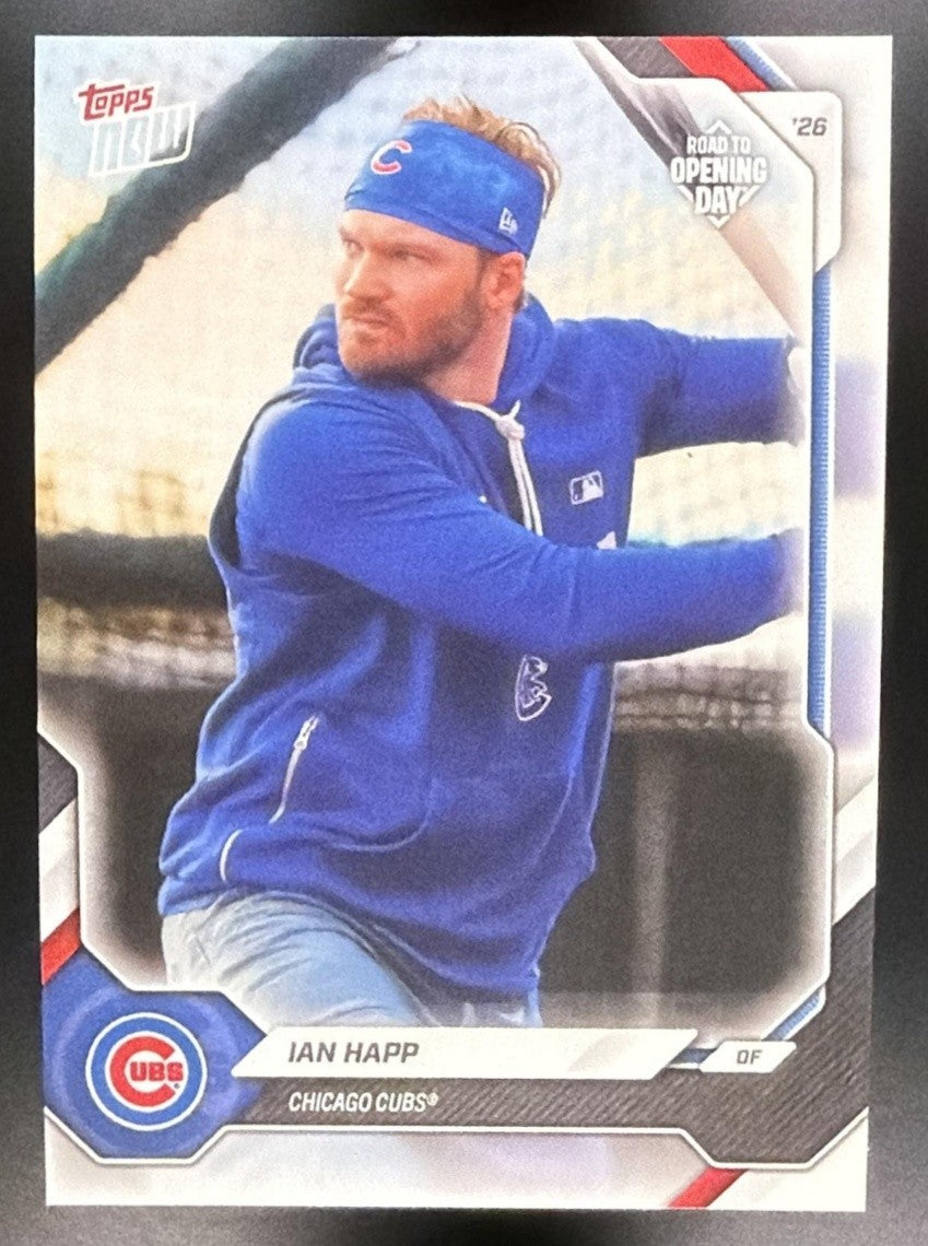IAN HAPP 2026 TOPPS NOW ROAD TO OPENING DAY #OD-208 CUBS