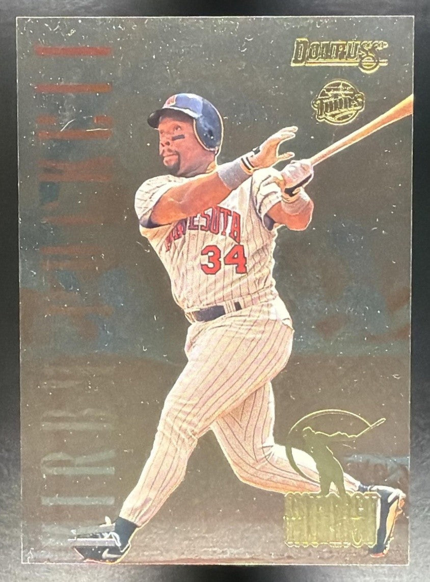 KIRBY PUCKETT 1996 DONRUSS #8 HIT LIST 4398/10000 TWINS