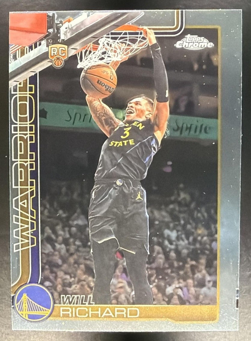 WILL RICHARD 2025-26 TOPPS CHROME UPDATE #196 RC WARRIORS
