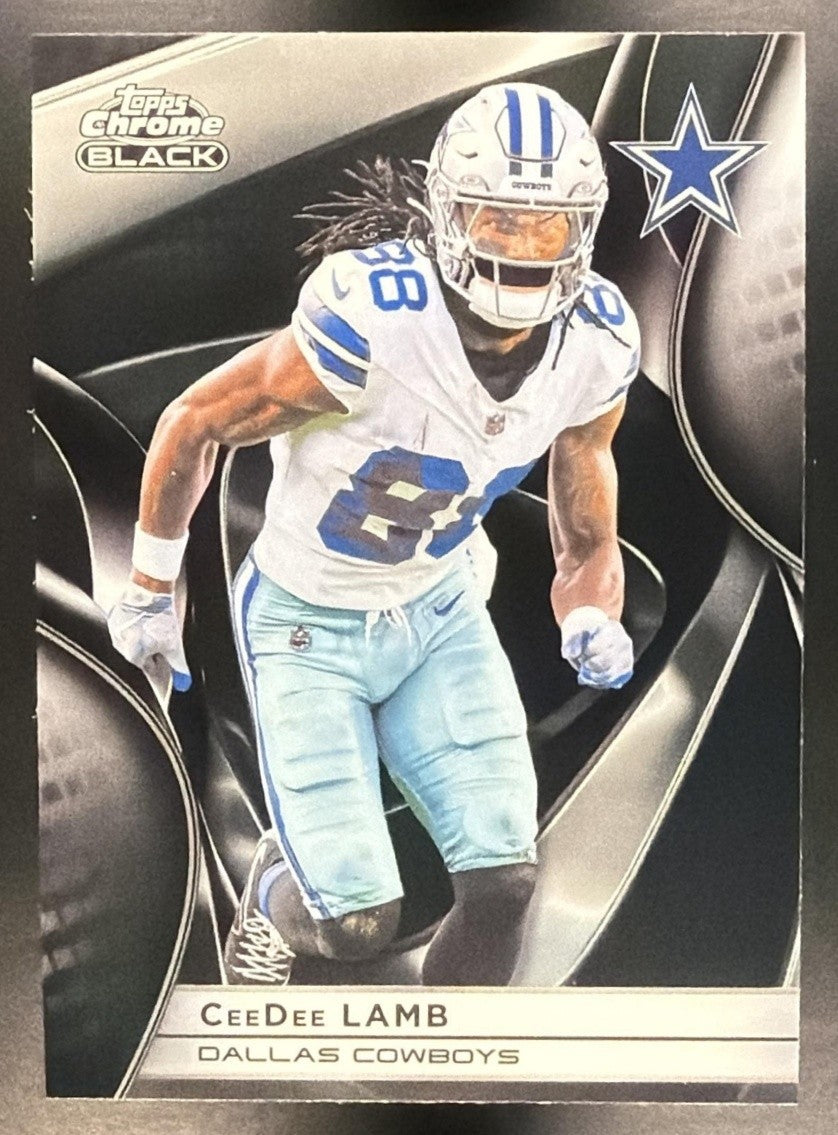 CEEDEE LAMB 2025 TOPPS CHROME BLACK #29 COWBOYS